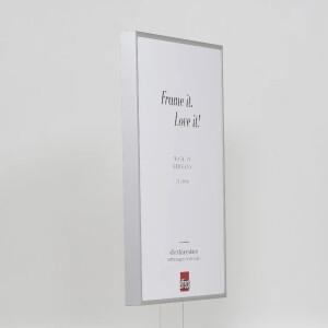 Efecto marco de aluminio Quadro 70x70 cm plata cristal transparente