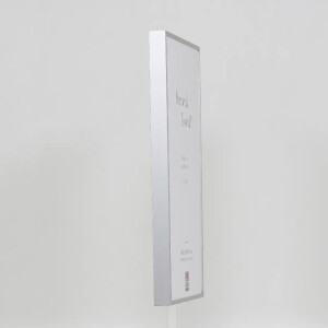 Efecto marco de aluminio Quadro 70x70 cm plata cristal transparente