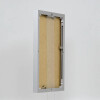 Efecto marco de aluminio Quadro 70x70 cm plata cristal transparente