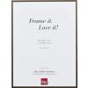 Efecto marco de aluminio Quadro 61x91,5 cm bronce cristal transparente MDF panel trasero