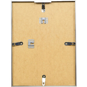 Marco de fotos de aluminio Efecto Serie 2 Vidrio Liso Gris Pulido 29,7x42 cm