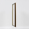 Efecto marco de madera perfil 21 nuez marrón 50x100 cm cristal normal