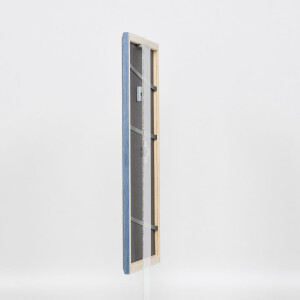Efecto Marco de madera Perfil 32 gris-azul 30x30 cm Cristal normal