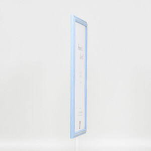 Efecto marco de madera perfil 32 azul 29,7x42 cm cristal normal