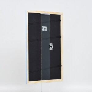 Efecto Marco de madera Perfil 32 azul 50x65 cm Cristal normal