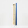 Efecto marco de madera perfil 35 azul 25x70 cm cristal normal