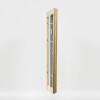 Efecto marco barroco de madera perfil 37 plata antigua 27x48 cm cristal normal