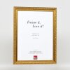 Marco barroco efecto madera perfil 37 oro antiguo 60x60 cm cristal normal