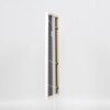 Efecto marco de madera maciza perfil 39 blanco 25x60 cm cristal normal