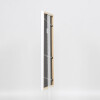 Efecto Marco de madera maciza Perfil 39 blanco 25x80 cm Cristal normal