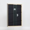 Efecto marco de madera maciza perfil 39 negro 27x48 cm cristal normal