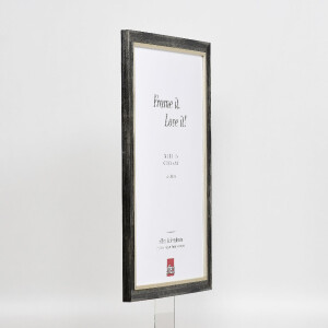 Marco de fotos de madera Effect Profil 40 Platin 24x30 cm con vidrio normal