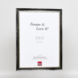 Marco de fotos de madera Effect Profil 40 Platin 28x35 cm con vidrio normal