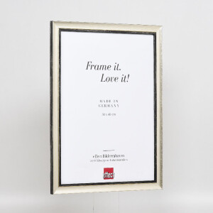 Marco de fotos de madera Effect Profil 40 Plata 45x60 cm Vidrio normal