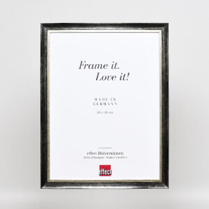 Marco de fotos de madera Effect Profil 40 Platin 70x100 cm con cristal normal