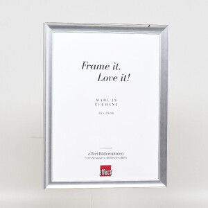 Marco de fotos de madera Effect Profil 41 Plateado 10x10 cm con vidrio transparente