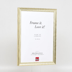 Marco de fotos de madera Effect Profil 41 Anticuario Plata 15x20 cm Vidrio transparente