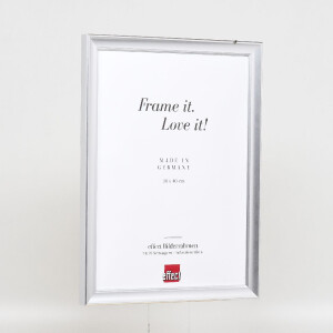 Marco de fotos de madera Effect Profil 41 Plata 35x100 cm Vidrio transparente