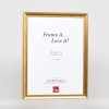 Marco de fotos de madera Effect Profil 41 Antikgold 50x65 cm con cristal claro