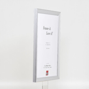 Marco de fotos de madera Effect Profil 41 Plata 59,4x84,1 cm Vidrio transparente