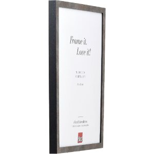 Marco de fotos de madera Effect Serie 42 Vidrio transparente Anthracita 9x13 cm