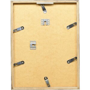 Marco de fotos Effect con perfil de madera 42, vidrio transparente, anthrazit, 10x10 cm, 0420-1010-12