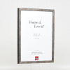 Marco de fotos Effect de madera Holzprofil 42 cristal transparente anthrazit 20x25 cm