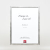 Marco de fotos Effect Holzrahmen Profil 42 cristal transparente plata 25x60 cm