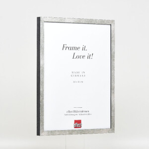 Marco de fotos Effect Profil 42 Vidrio transparente plateado 40x50 cm