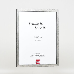 Marco de fotos Effect Holzrahmen Profil 42 Cristal transparente Plata 14,8x21 cm