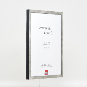 Marco de fotos Effect Holzrahmen Profil 42 Cristal transparente Plata 14,8x21 cm