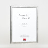 Marco de fotos Effect Holzrahmen Profil 42 Cristal transparente Plata 14,8x21 cm