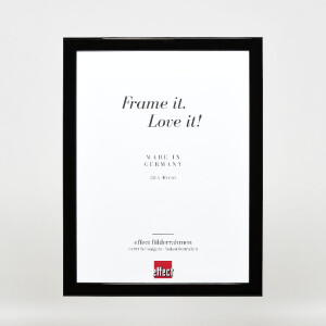 Marco de fotos de madera Effect Profil 43 negro alto brillo 7x10 cm