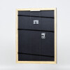 Marco de fotos de madera Effect Profil 43 Negro Brillo 13x13 cm