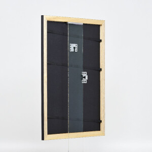 Marco de fotos de madera Effect Profil 43 negro brillante 13x18 cm