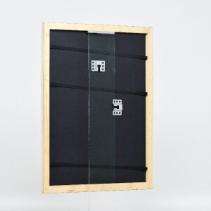 Marco de fotos de madera efect Profil 43 Plata 15x20 cm