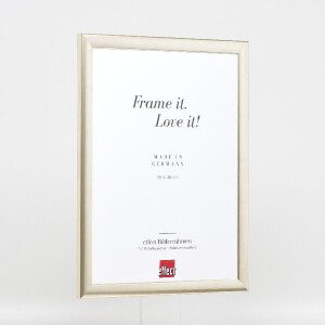 Marco de fotos de madera Effect Profil 43 plata 18x32 cm vidrio normal