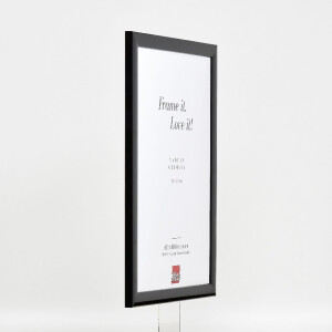 Marco de fotos de madera Effect Profil 43 negro brillante 18x32 cm con vidrio normal