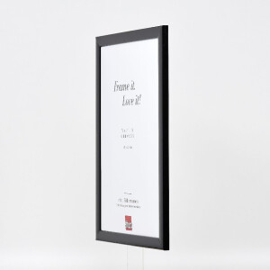 Marco de fotos de madera Effect Profil 43 Negro alto brillo 20x25 cm