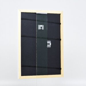 Marco de fotos de madera Effect Profil 43 blanco alto brillo 20x25 cm