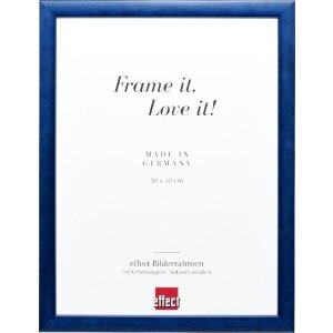 Marco de fotos de madera Effect Profil 43 royalblau 21x28...