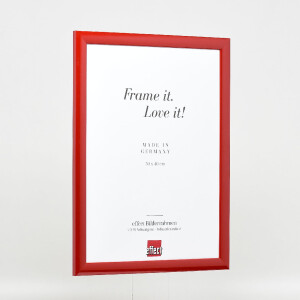 Marco de fotos de madera Effect Profil 43 rojo brillante 21x29,7 cm