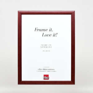 Marco de fotos de madera Effect Profil 43 rojo 25x35 cm con cristal normal