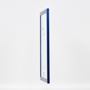 Marco de fotos de madera Effect Profil 43 royalblau 25x35 cm con vidrio normal