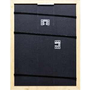 Marco de fotos de madera Effect Profil 43 plata 25x80 cm con vidrio normal