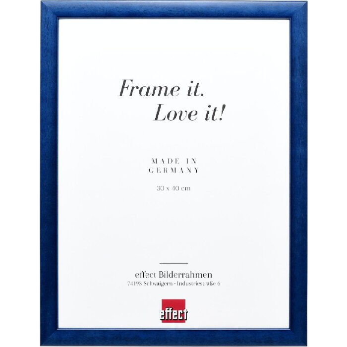 Marco de fotos effect Profil 43 de madera royalblau 25x80 cm