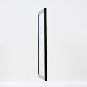 Marco de fotos de madera Effect Profil 43 Negro alto brillo 25x80 cm con vidrio normal