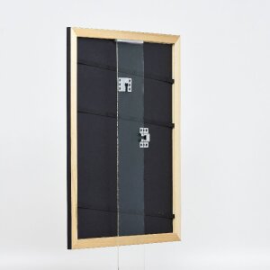 Marco de fotos de madera efecto Profil 43 Negro 27x48 cm