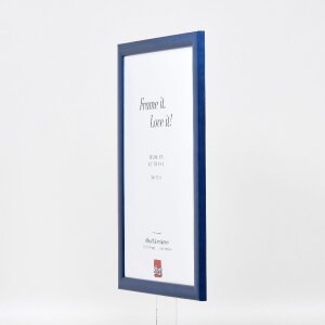 Marco de fotos de madera Effect Profil 43 royalblau 27x48 cm con vidrio normal