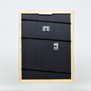 Marco de fotos de madera Effect Profil 43 Negro alto brillo 30x30 cm